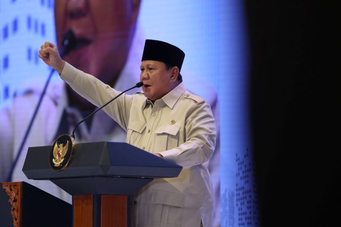 Presiden RI Prabowo Subianto dalam Kongres IV Pengurus Pusat Tunas Indonesia Raya (PP Tidar), Sabtu (17/5/2025) di Jakarta. (Dok Tim Komunikasi Prabowo Subianto)
