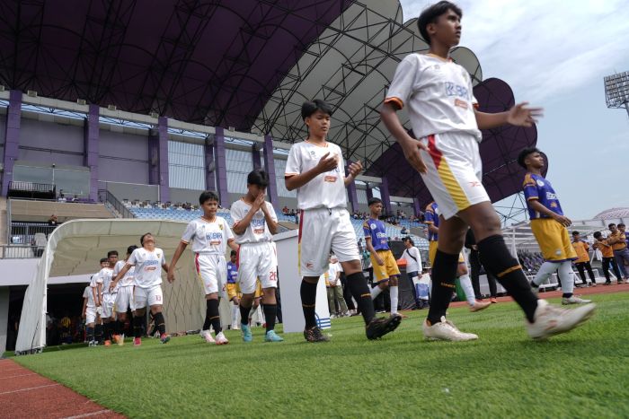 Liga Kompas U-14 Powered by BRI musim 2024/2025 resmi ditutup hari ini di Indomilk Stadion, Tangerang, Banten, pada Minggu (4/5/2025). (Dok. BRI)