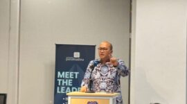 CEO Danantara Rosan Roeslani dalam orasi publik bertajuk 