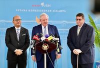 kunjungan  Chairman dan Editor in Chief Forbes, Steve Forbes, di Istana Negara. (DFacebook.com @setkab RI)