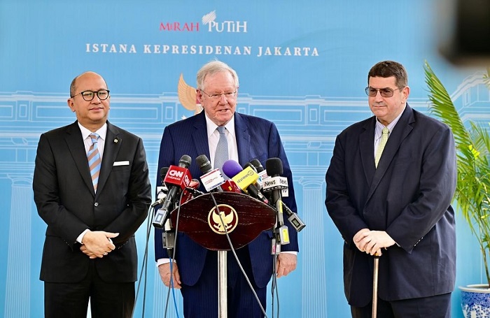 kunjungan  Chairman dan Editor in Chief Forbes, Steve Forbes, di Istana Negara. (DFacebook.com @setkab RI)
