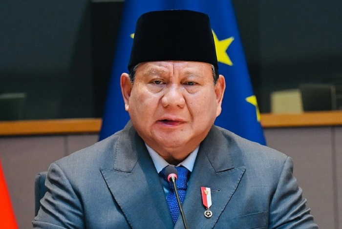 Presiden Indonesia Prabowo Subianto. (Facebook.com @Setkab RI)